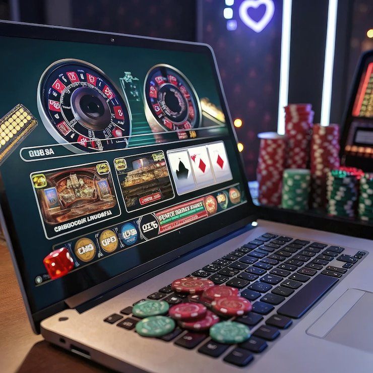 Betting layout and number grid on European Roulette table